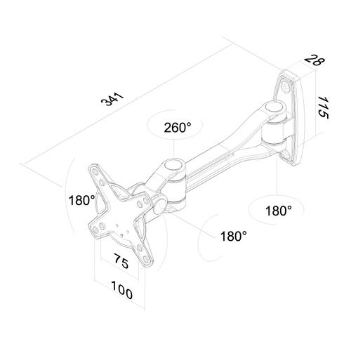 NewStar Neomounts FPMA-W1020 VESA 100 Bracket