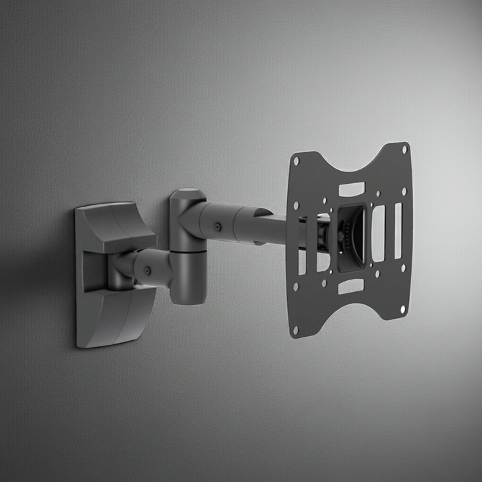Compact TV wall bracket for screens up to 32" Rotatable and tiltable