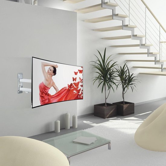 White TV Wall Bracket | 13 to 65 inches | Barkan Mounts