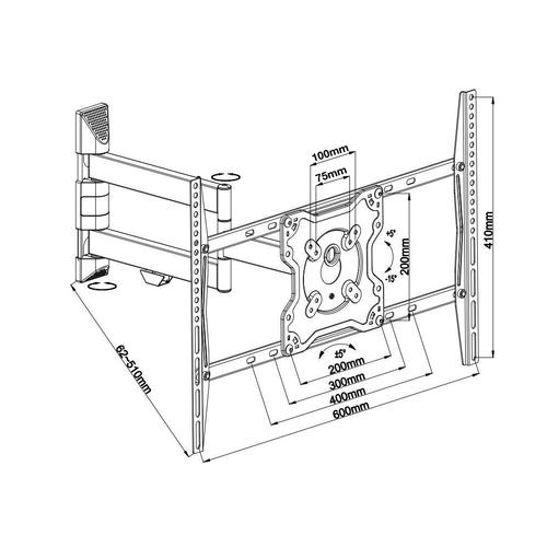 NewStar FPMA-W460 Wall bracket up to 55 inches