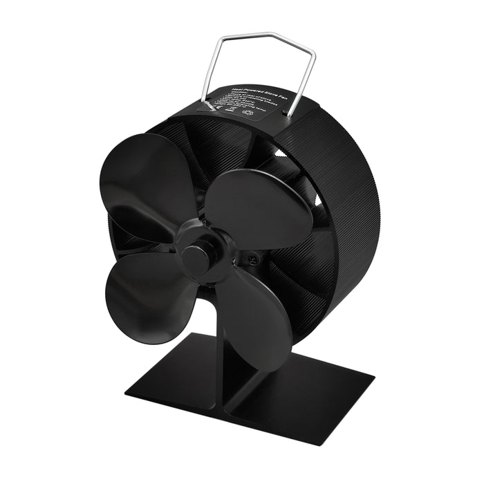 Round fireplace fan with powerful motor