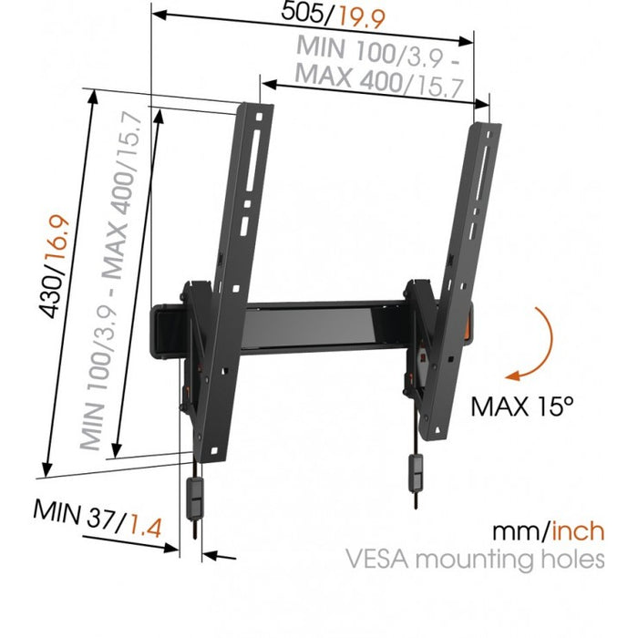 Vogel's WALL 2215 tilting wall bracket for screens up to 55 inches