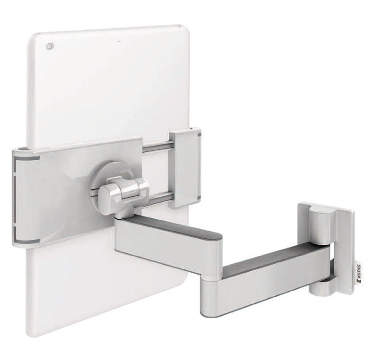 Tablet wall and cabinet bracket for tablets up to 12 inches