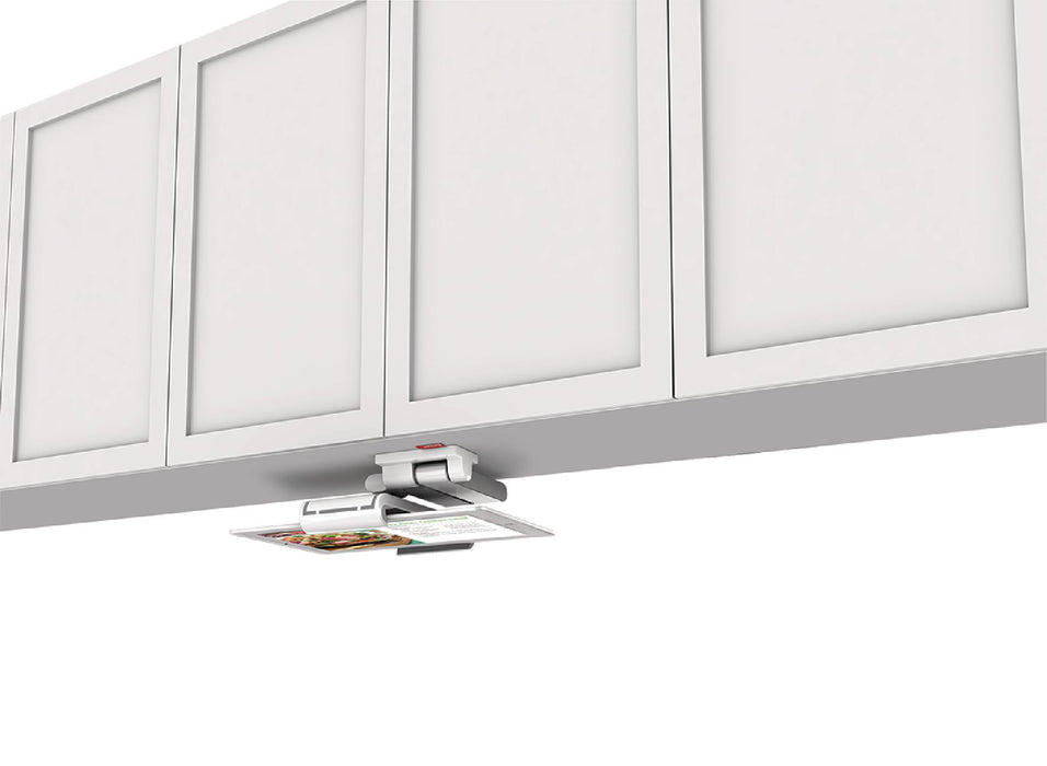 Tablet wall and cabinet bracket for tablets up to 12 inches