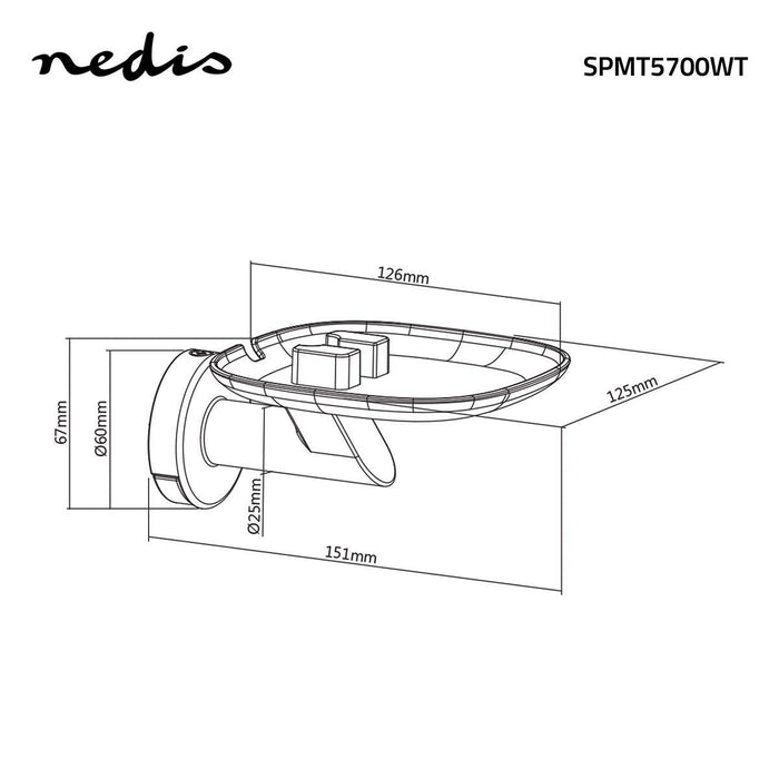 Wall bracket for Speakers | For Sonos One / Sonos® Play:1 | Max. 3kg | Fixed