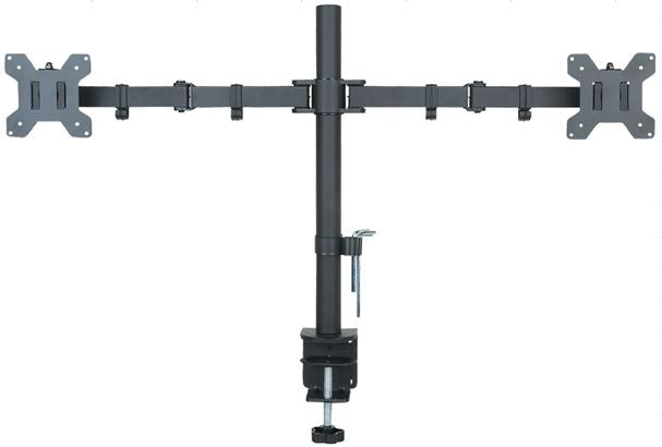 Monitor bracket for desk 13 to 27 inches for two screens