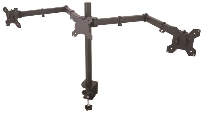 Monitor bracket for desk 13 to 24 inches for three screens