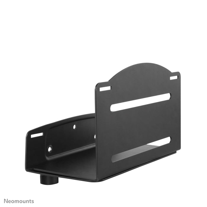 CPU-W100BLACK is a bracket that allows you to mount a PC or thin client to a wall.