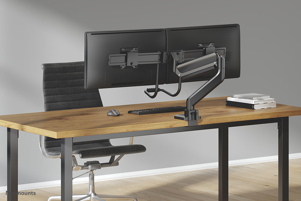 DS75-450BL2 full motion monitor desk mount for 17-32 inch screens - Black