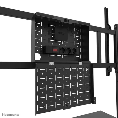 Neomounts FL50-575BL1 Vloersteun: Mobiele Oplossing voor 65-110 inch TV's - Zwart