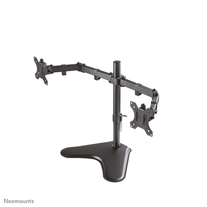 FPMA-D550DDBLACK is a desk support for 2 flat screens up to 32 inches.