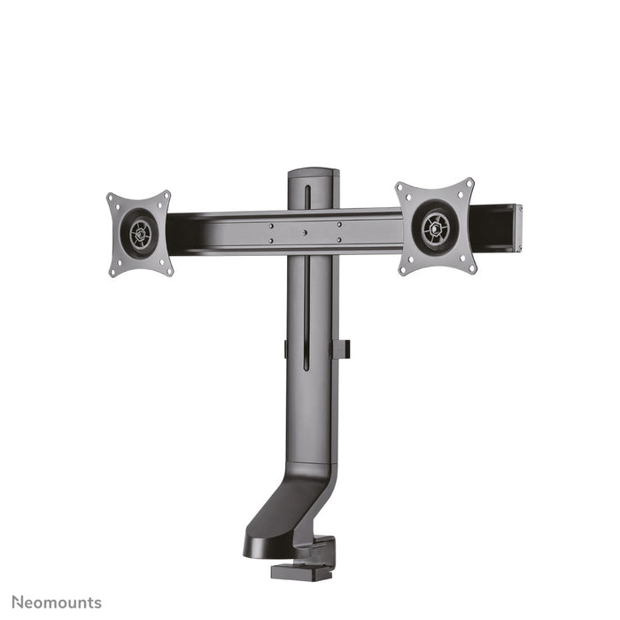 FPMA-D860DBLACK is a desk support for two flat screens up to 27 inches (69 cm).