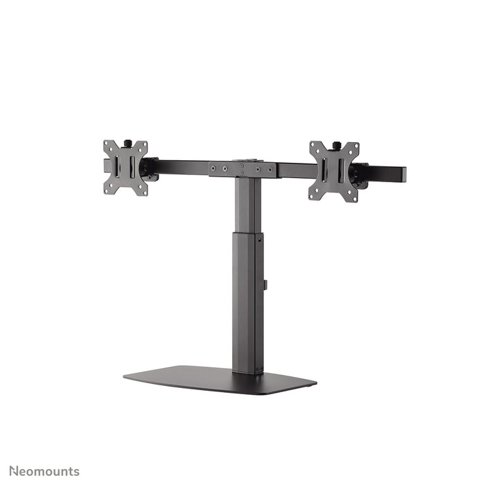 FPMA-D865DBLACK is a desk support for two flat screens up to 27 inches (69 cm).