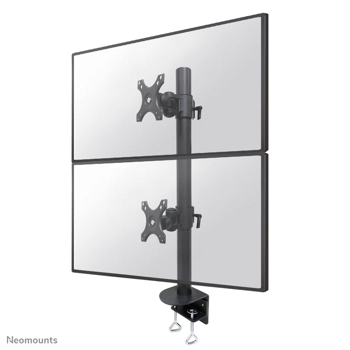 FPMA-D960DVBLACKPLUS is a desk support for two curved screens up to 49 inches (124 cm) - Black