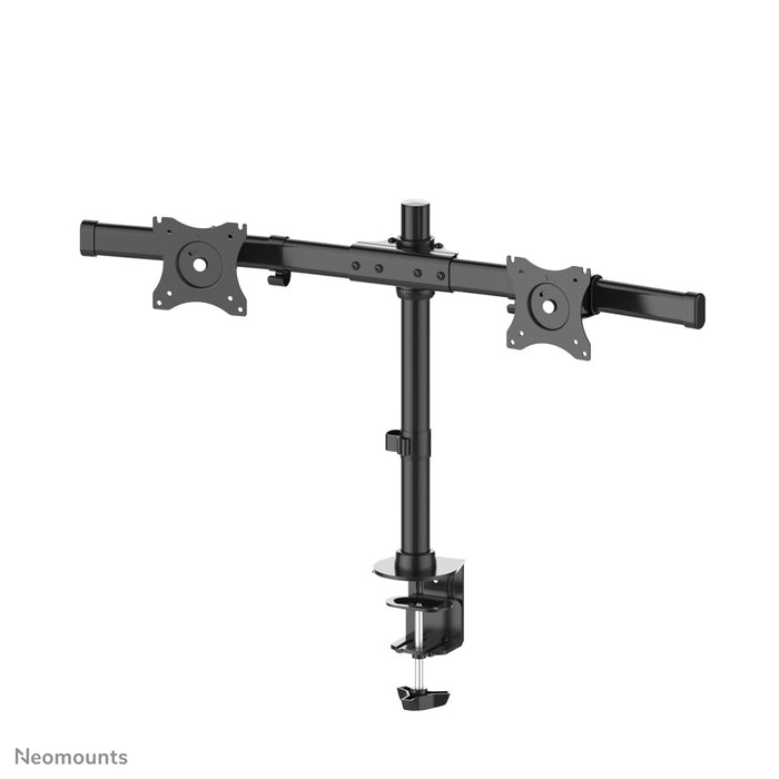 FPMA-DCB100DBLACK is a crossbar desk support for 2 flat screens up to 27 inches (69 cm).