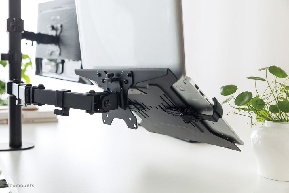 NOTEBOOK-V200 is a universal holder for notebooks. Mounting on VESA 75/100.
