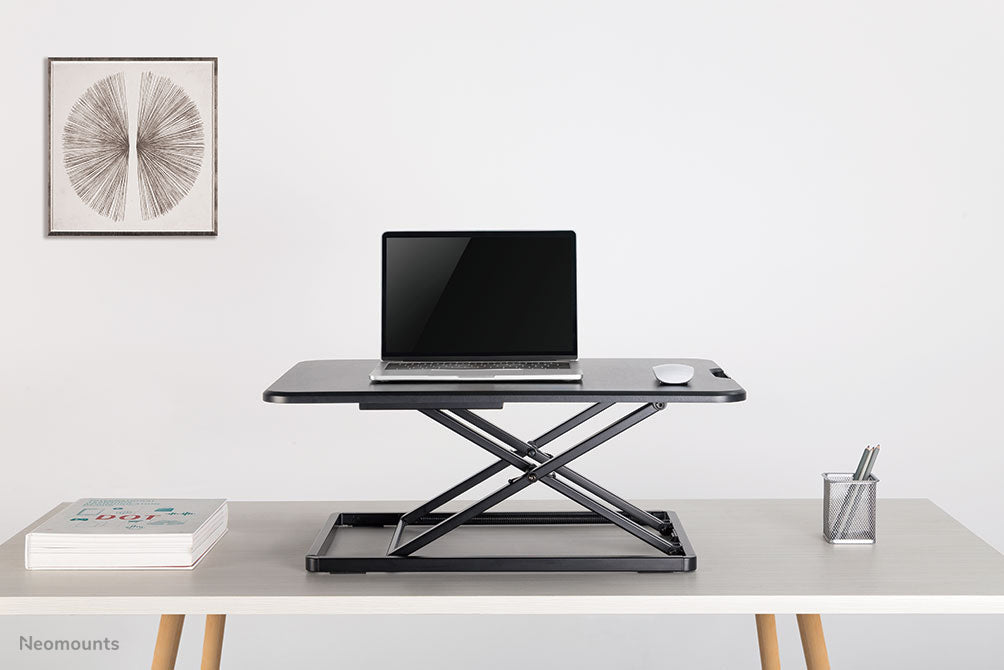 ultra flat sit-stand workstation - Black