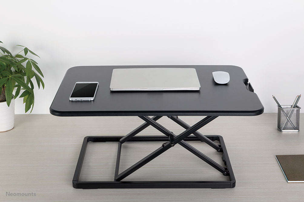 ultra flat sit-stand workstation - Black