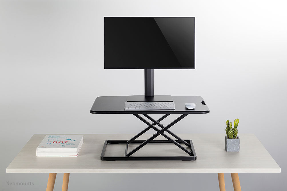 ultra flat sit-stand workstation - Black