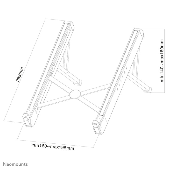 foldable laptop stand - Silver