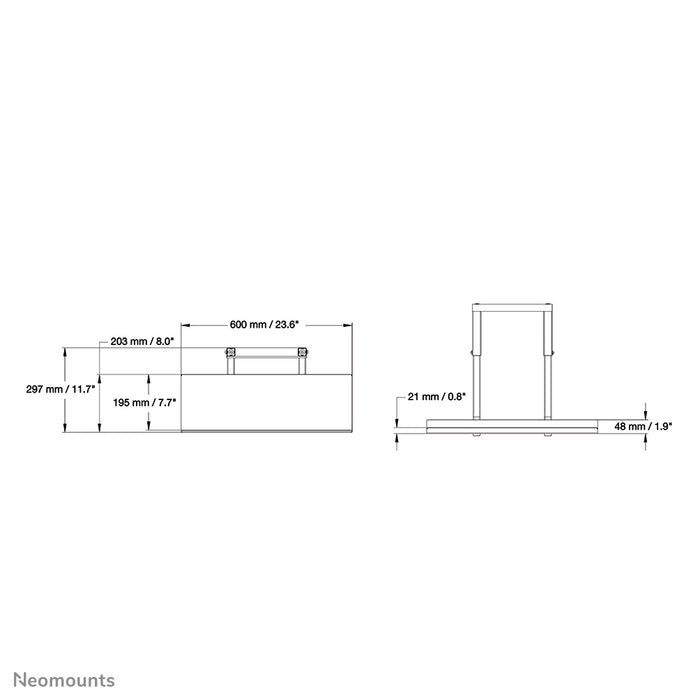 keyboard support PLASMA-M2KEYB is a universal support for placing AV equipment on a 2500 series.