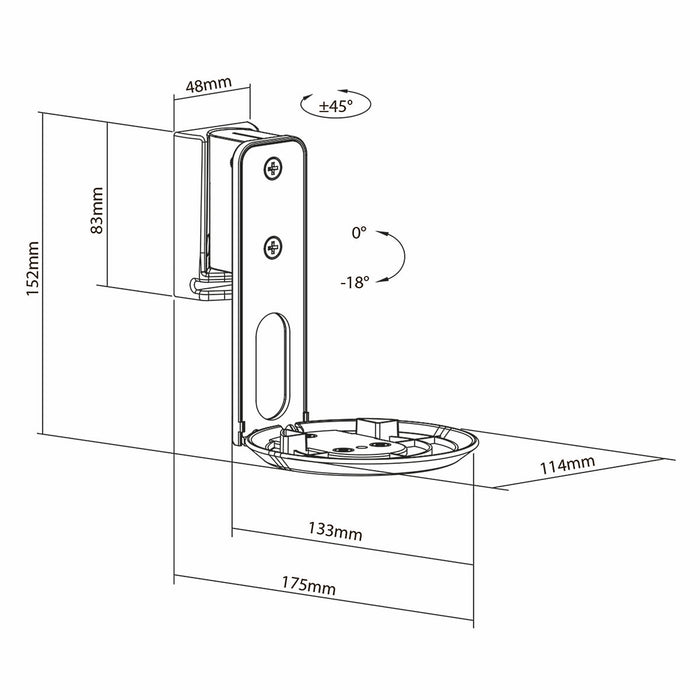 Speakerbeugel Sonos Era100 Wit