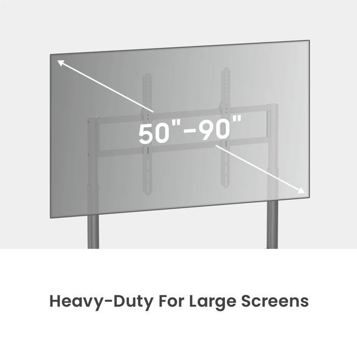 Wolff Mount TVB-136 | Electrically height-adjustable presentation furniture Suitable for 50–90 inches | VESA 900x600 | Max. 90 kg