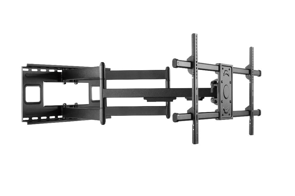Long sturdy TV mount up to 90 inches with 2 arms