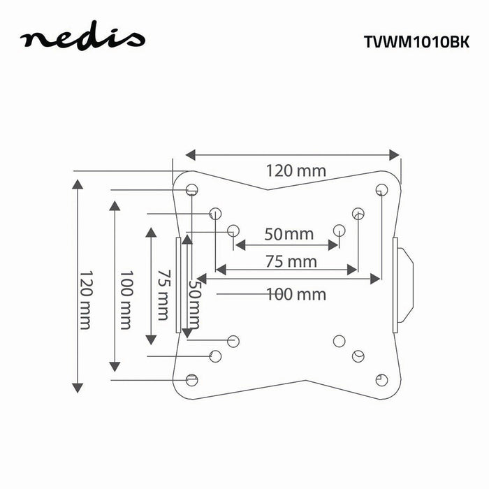 Fixed TV Wall Bracket | 13 - 27" | Max. 30 kg | 20 mm wall distance