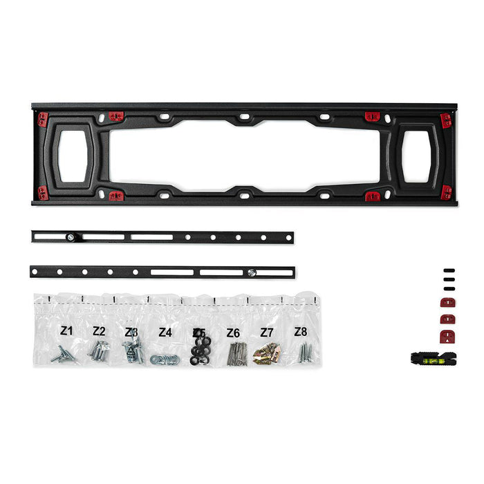 Fixed TV Bracket for Plasterboard | 37 - 70" | Max. 40 kg | 28 mm Distance to Wall | Black 