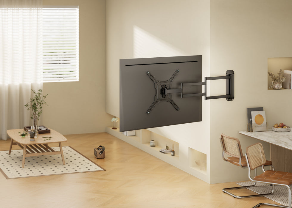 Wolff Mount Extra lange Full-Motion TV Muurbeugel tot 65 inch (95cm uit de muur)