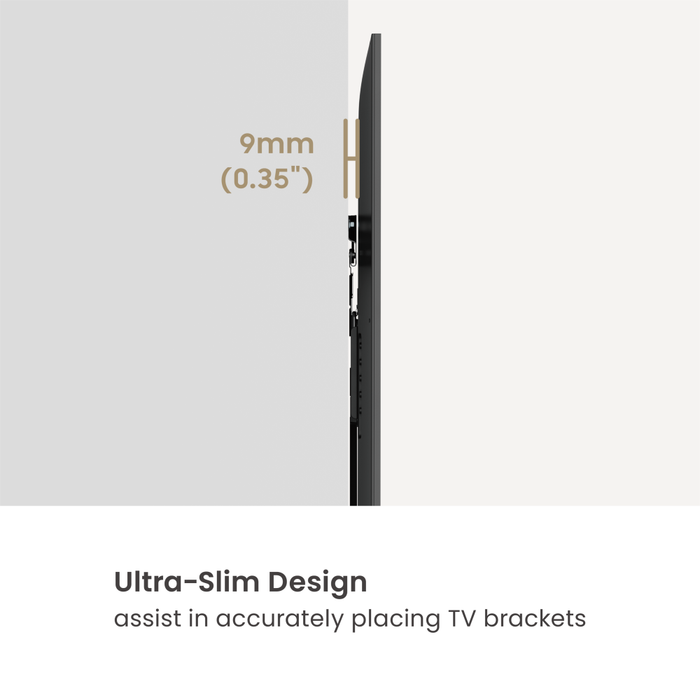 Wolff Mount Ultra Flad TV Vægbeslag 9 mm 32-86 tommer | Fast TV Beslag op til 75 kg