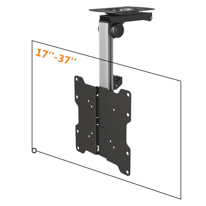 Fold-away ceiling bracket for screens from 17 to 37" with VESA 200x200