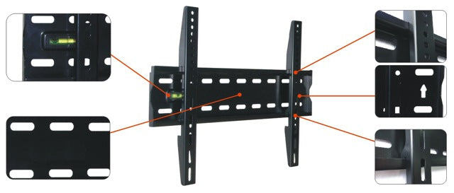 2nd chance Flat wall bracket for screens up to 42" Only 2.5 cm [Vesa 300x400mm]