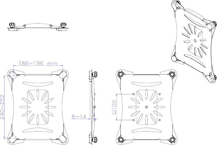 NewStar TABLET-10 universal tablet support