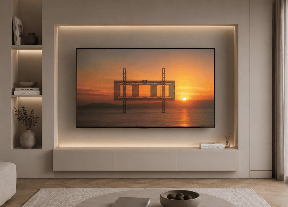 Wolff Mount Lockable Wall Mount up to 90 inches for QLED UHD and OLED | Universal | VESA 600x400
