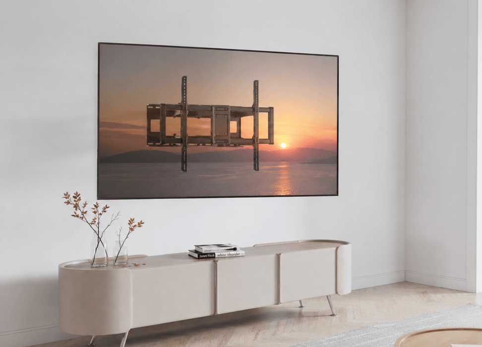 Wolff Mount | Kraftig TV-beslag op til 120 tommer | 120 KG! | VESA 900x600 | 70 cm i væggen | 10 års garanti