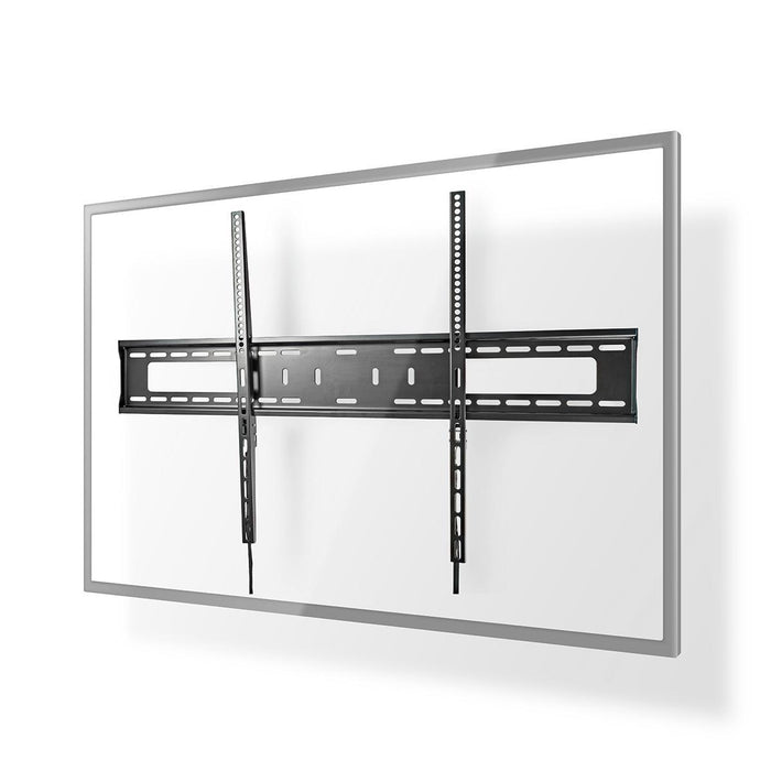 Flat wide wall bracket for screens up to 100 inches