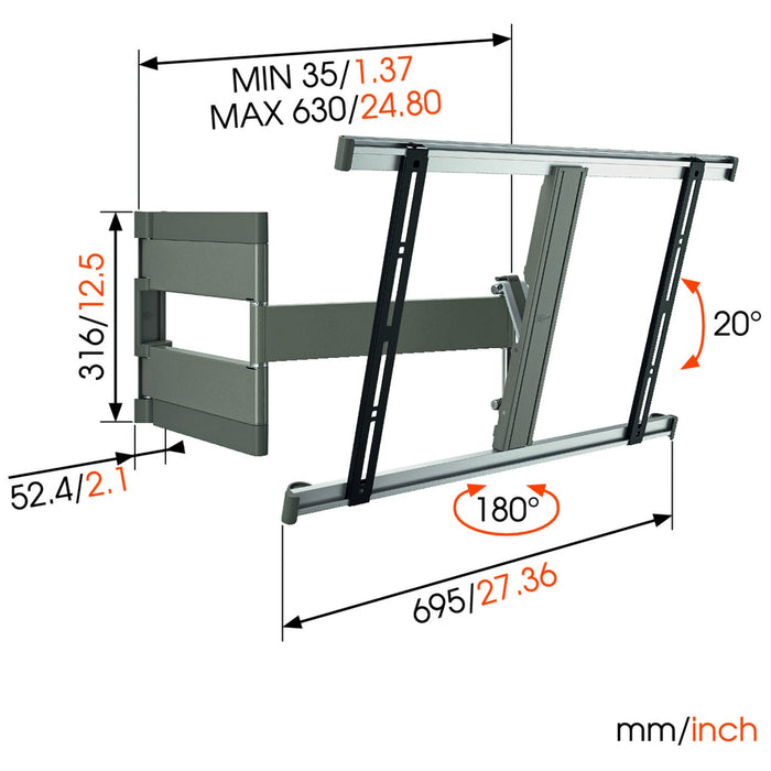 Vogels Ultra THIN 345 ​​Wall bracket