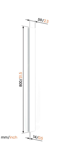 Vogel's cable duct white 80 cm
