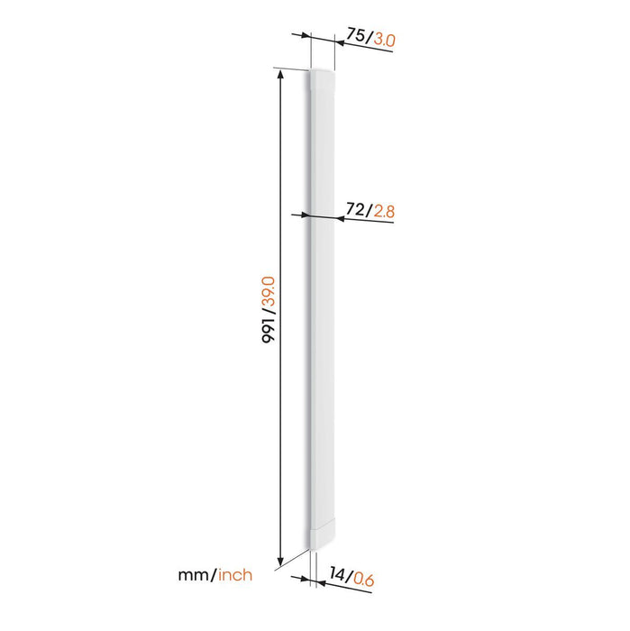Canalina per cavi Vogel's TVA 7000 bianca 95 cm